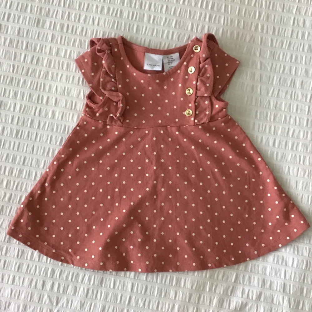 Tahari Polka Dot Baby Dress